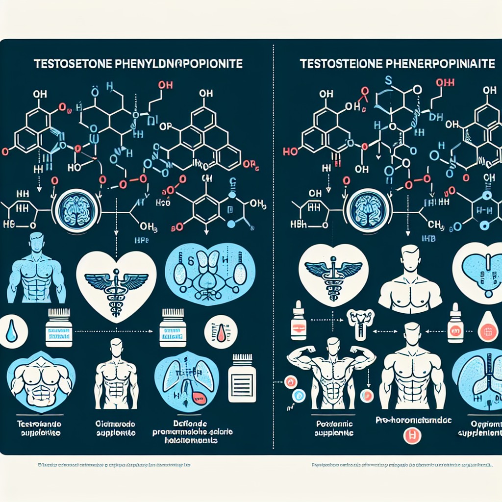 Fenilpropionato de testosterona y suplementos pre-hormonales: diferencias