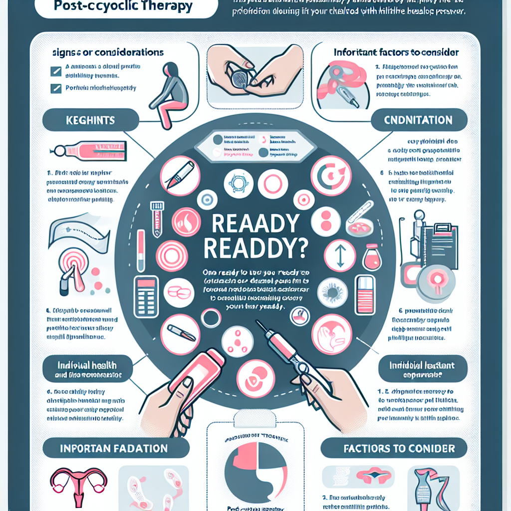 Cómo saber si estás listo para usar Terapia post-cíclica