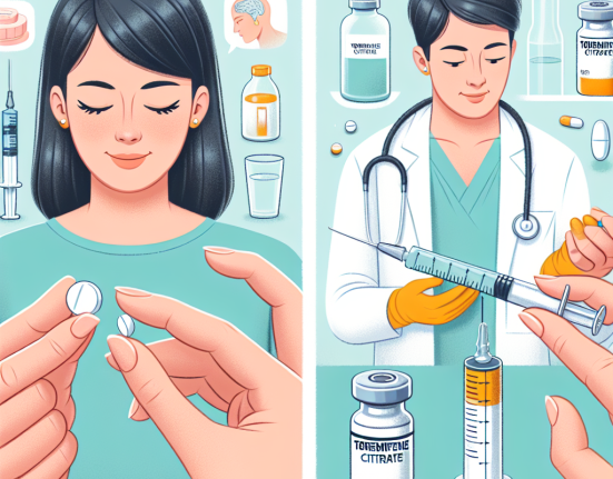 Diferencias entre Citrato de toremifeno oral e inyectable