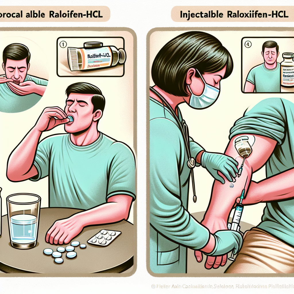 Diferencias entre Raloxifen-HCl oral e inyectable