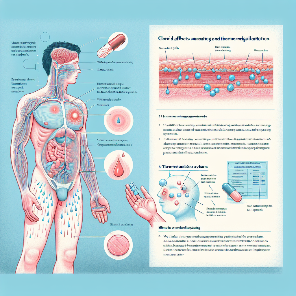 Cómo afecta Clomid a la sudoración y termorregulación