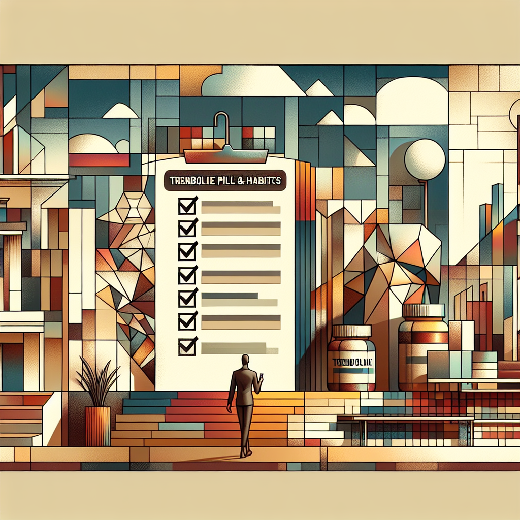 Pastillas de trembolona y hábitos: checklist semanal